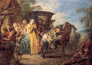 Pater, Jean-Baptiste The Poet Roquebrune Breaks his Garter oil painting